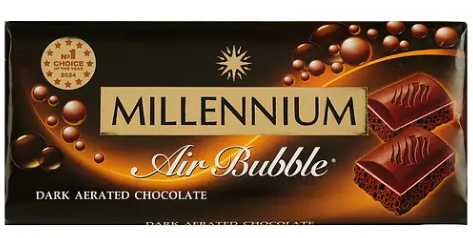 Шоколад Millennium чорний пористий 85 г